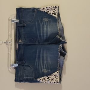 Stretchy jean shorts